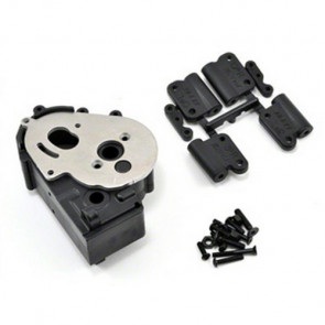 RPM Hybrid Gearbox Housing and Rear Mounts (Black) fits Traxxas 2WD Vehicles