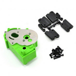 RPM Hybrid Gearbox Housing and Rear Mounts (Green) fits Traxxas 2WD Vehicles