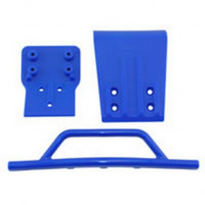 RPM Front Bumper & Skid Plate (Blue) fits Traxxas Slash 4X4