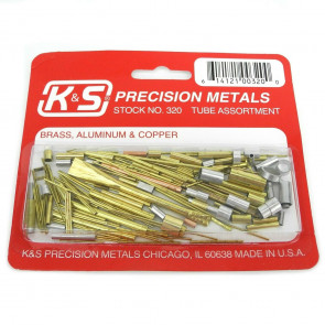 K&S 320 Round Brass Copper Aluminium Tube Assortment Offcuts Mixed Pack