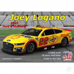 1:24 NASCAR Plastic Car Kit - Joey Logano - 2023 Ford Mustang - Primary