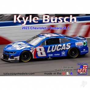 1:24 NASCAR Plastic Car Kit - Kyle Busch - 2023 Chevy Camaro - Lucas Oil