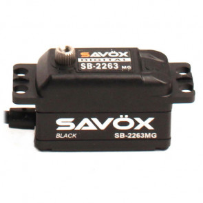 SAVOX SB2263MGB LOW PROFILE BRUSHLESS DIGITAL SERVO 10KG/0.076s@6.0V - BLACK
