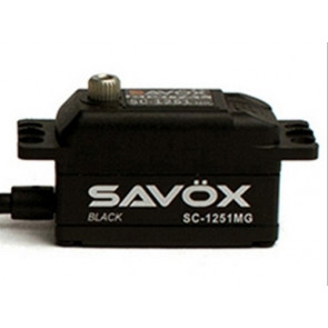 SAVOX SC1251MGB DIGITAL LOW PROFILE SERVO 9.0KG@6V - BLACK EDITION