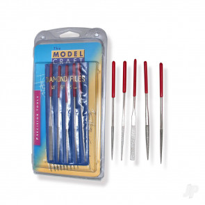 Diamond Needle Files (Set of 5) PFL6002 Hobby Tools - Model Craft Collection