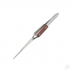 Modelcraft Reverse Action Tweezers Straight Tip/Fibre Grip (160mm) (PTW1127)