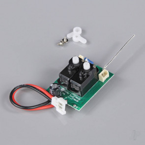 Sonik RC Receiver with Gyro and Surface Mounted Servo (for ME109 / Sptifire / P40)