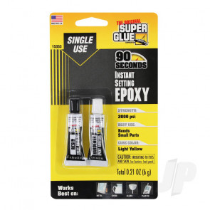 Super Glue 90 Second Instant Setting Single Use Epoxy Adhesive (0.21oz, 6g)