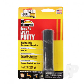 Super Glue 5 Minute Quick Fix Epoxy Putty Stick Adhesive (2oz, 57g)