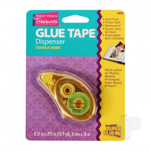 Super Glue Double-Sided Glue Tape Dispenser (0.31in x 392in, 8mm x 10m) for Scrapbook