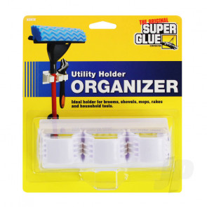 Super Glue Utility Room Holder Organizer (holds 3 tools)