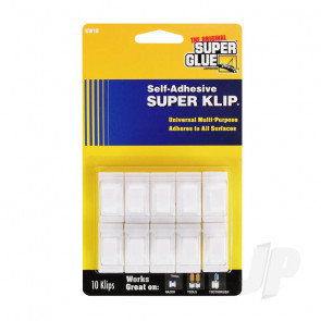 Super Glue Self Adhesive Super Klip (10/pkg) Hanging Clips
