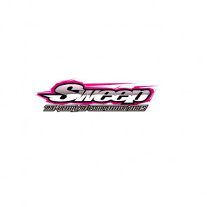 Sweep 1/10 F1 RC Car - Pre-Glued Wheels & Tyres (2) V4 - Rear Slick EXP-24E BRCA