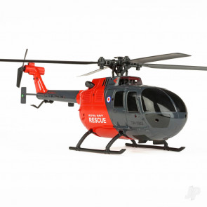 Twister BO-105 Scale 250 Flybarless RC Helicopter w/Gyro & Alt Hold (Grey/Red)