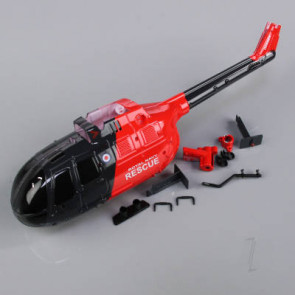 Twister Fuselage Body Grey/Red (for BO-105)