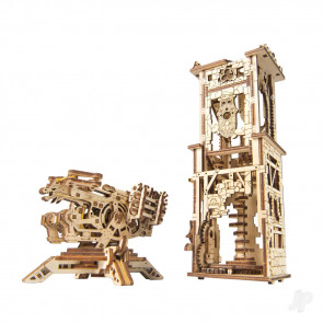 UGears Steampunk Medieval Archballista Tower Mechanical Wood Construction Kit