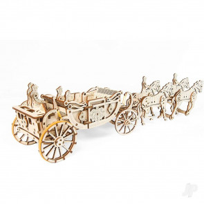 UGears Royal Wedding Carriage Mechanical Wood Construction Kit