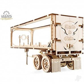 UGears Trailer for VM-03 Heavy Boy Truck Mechanical Wood Construction Kit