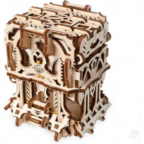 UGears TTRPG Board Game Card Deck Box Mechanical Wood Construction Kit