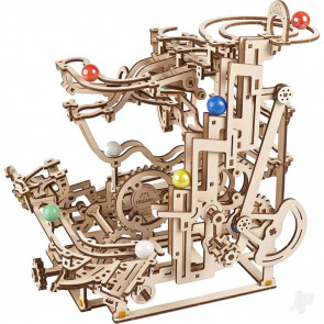 UGears Marble Run Tiered Hoist 3D Puzzle Mechanical Wood Construction Kit