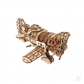 UGears Mad Hornet Gee Bee Plane Mechanical Wood Construction Kit