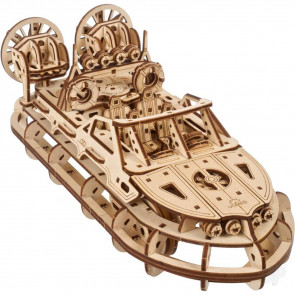 UGears Rescue Hovercraft Mechanical Wood Construction Kit