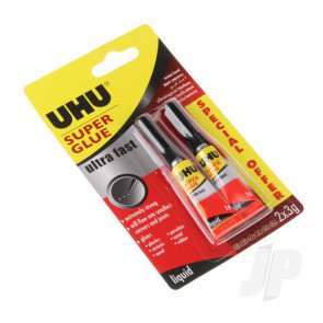 UHU Super Glue Ultra Fast Liquid Twin 2x3g Adhesive
