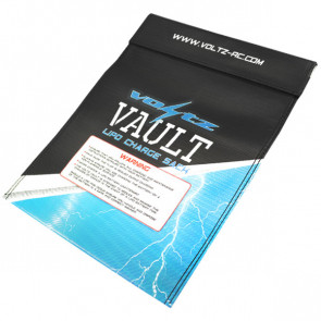 Voltz Charge Vault LiPo Bag Large 23cm x 30cm for Safe Charging