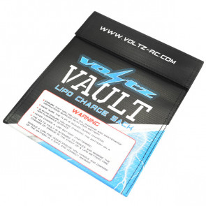 Voltz Charge Vault LiPo Bag Medium 22cm x 18cm for Safe Charging