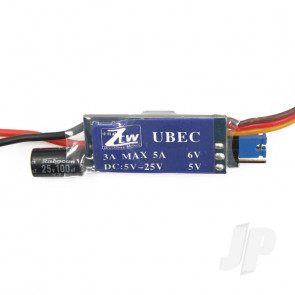 ZTW UBEC 3A Brushless RC Plane Universal Battery Elimination Circuit