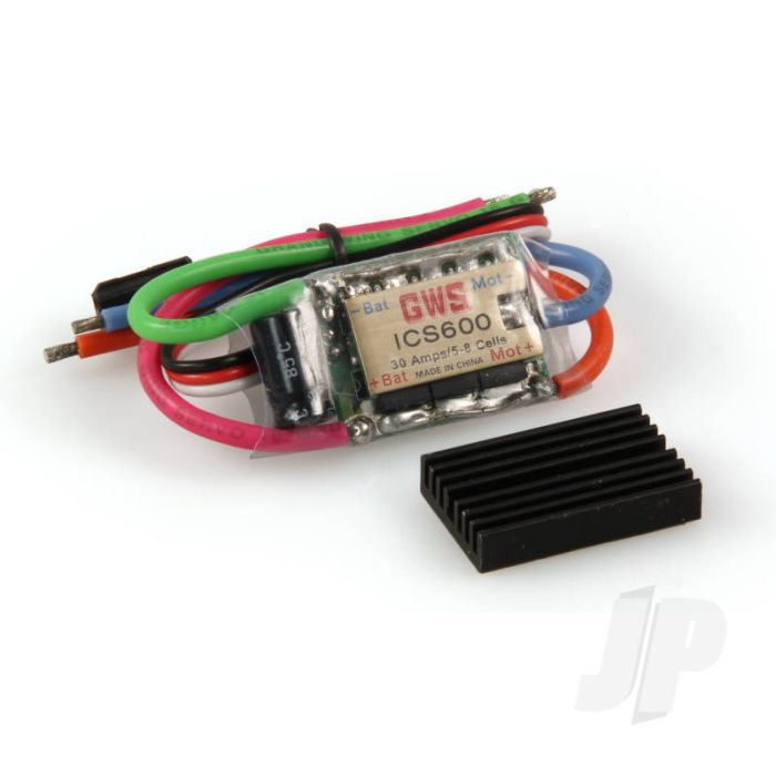 GWS ICS-600 Brushed ESC (30A) 5-8 Cells BEC