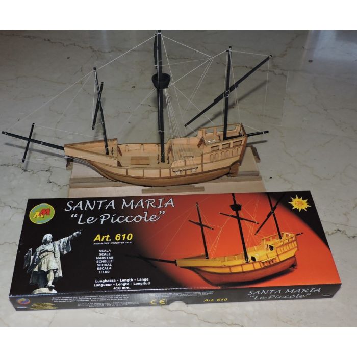 Mantua Santa Maria 1:100 Scale Wood Ship Kit "Le Piccole" - Columbus Flagship 1492 