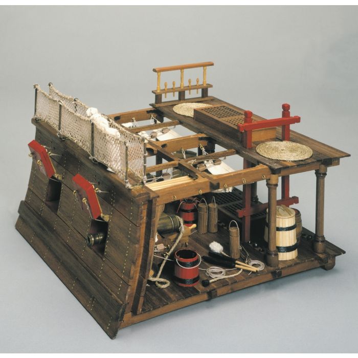 Mantua Between Decks Gun Bay Section Model Kit - English Fighting Ship circa 1800