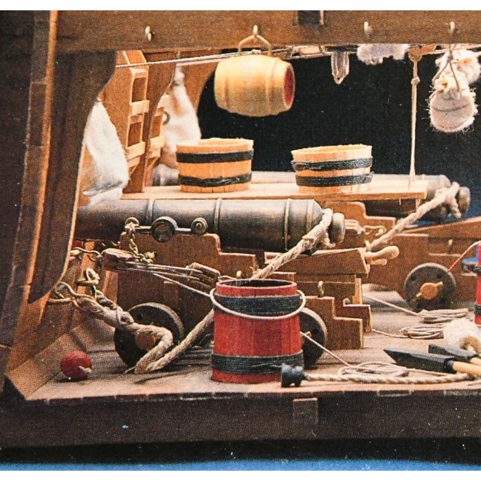 Mantua Between Decks Gun Bay Section Model Kit - English Fighting Ship circa 1800