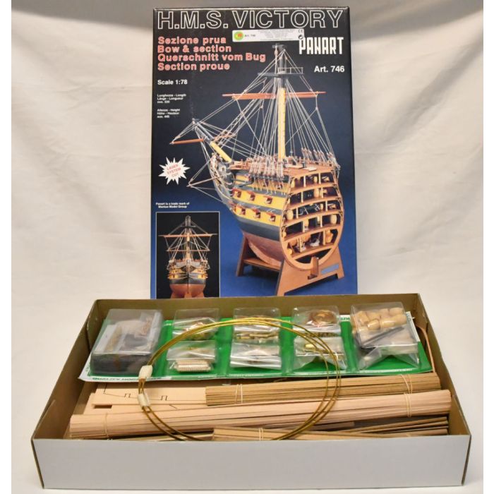 Mantua Panart HMS Victory Bow Section Wooden Ship Kit 1:78 Scale