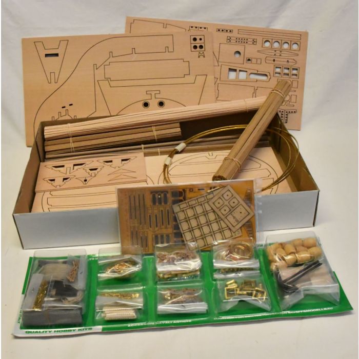 Mantua Panart HMS Victory Bow Section Wooden Ship Kit 1:78 Scale