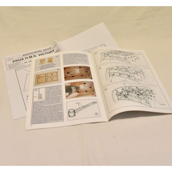 Mantua Panart HMS Victory Bow Section Wooden Ship Kit 1:78 Scale