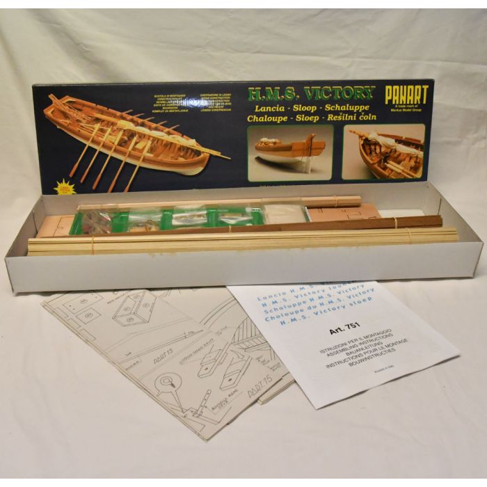 Mantua Panart HMS Victory Sloop Long Boat Wooden Ship Kit Scale 1:16 