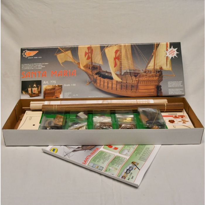 Mantua Santa Maria 1:50 Scale Wood Kit - Flagship of the Columbus Fleet 1492 