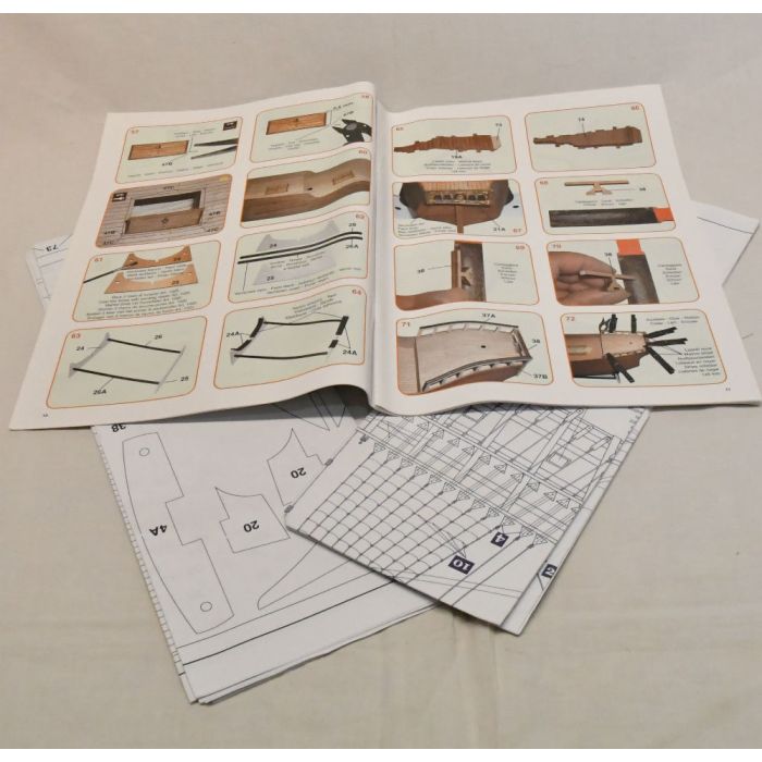 Mantua Santa Maria 1:50 Scale Wood Kit - Flagship of the Columbus Fleet 1492 