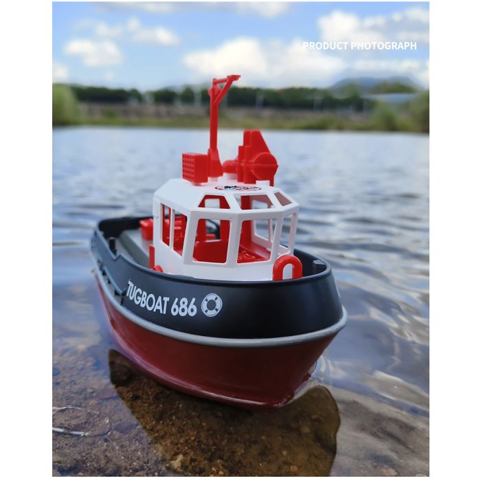Heng Long 1/72 RTR RC Detailed Scale Tug Boat (280mm) w/ Lights - Green