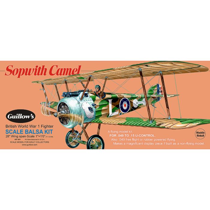 Guillow Sopwith Camel Balsa Model Aircraft Kit