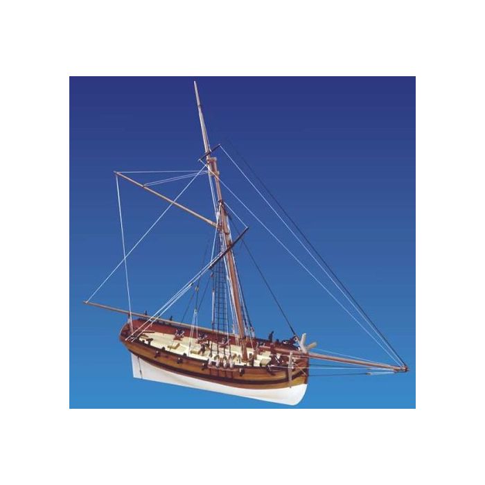 Caldercraft HMS Sherbourne 8 Gun Royal Navy Cutter 1763 Wood Kit 1:64 Scale 