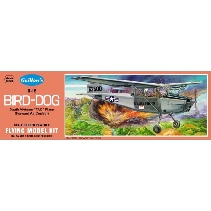 Cessna Bird Dog 457mm Wingspan Flying Model Balsa Aircraft Kit from Guillow's