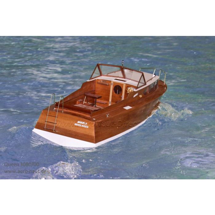 Queen 1960s Semi Scale RC Classic Sports Boat - Aero-Naut Wooden Kit 