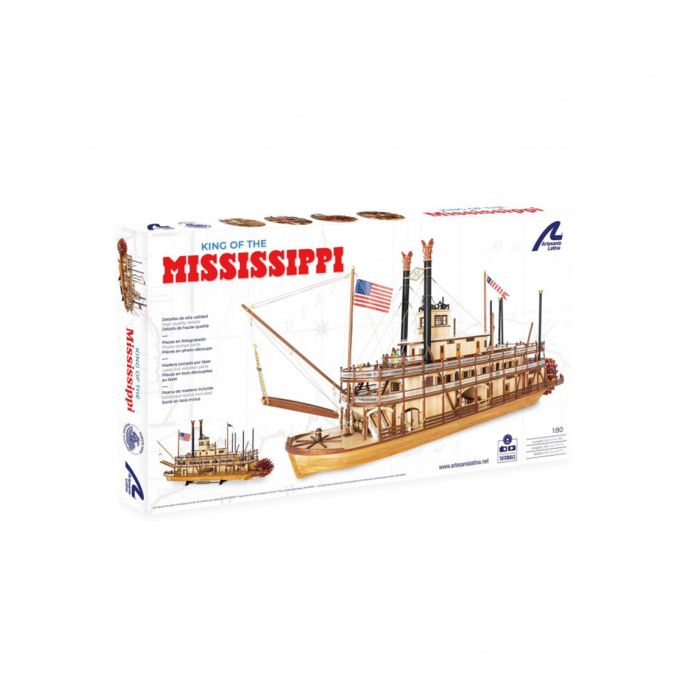 Artesania 1:80 Mississippi Paddle Steamer Wood Ship Model Boat Kit