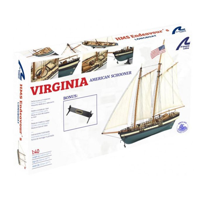 Artesania Virginia American Schooner 2022 Wood Ship Model Boat Kit