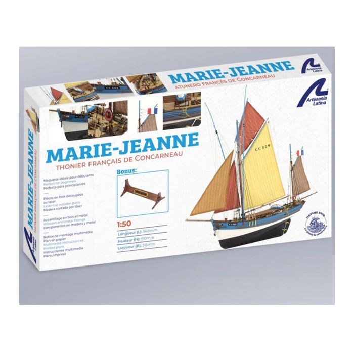 Artesania Marie-Jeanne With Stand Wood Ship Model Boat Kit