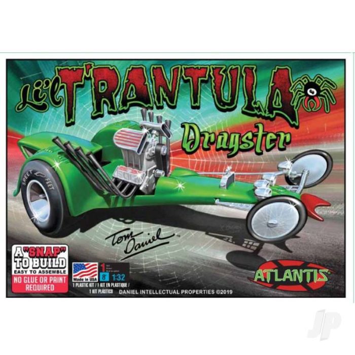 Atlantis Models 1:32 Snap Li’l Trantula Tom Daniel Custom Dragster Plastic Kit