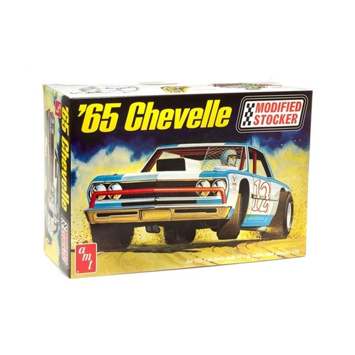 AMT 1:25 1965 Chevy Chevelle Modified Stocker Plastic Kit Car Model American